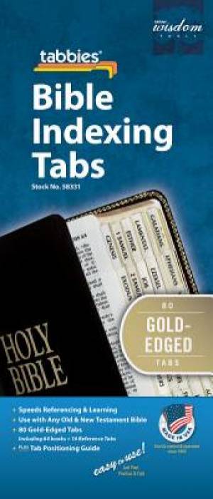Bible Index Tabs Regular Gold - Re-vived