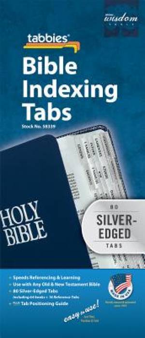 Bible Index Tabs Regular Silver - Re-vived