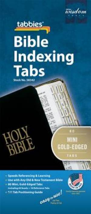 Bible Index Tabs Mini Gold - Re-vived