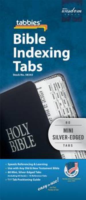 Bible Index Tabs Mini Silver - Re-vived