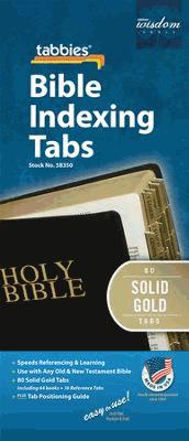 Bible Index Tabs Solid Gold Reg - Re-vived