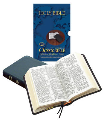 KJV Classic Reference Bible, Calfskin Leather, Black - Re-vived