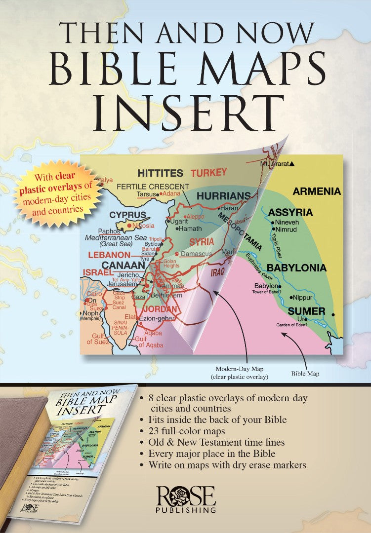Then & Now Bible Maps Insert - Re-vived