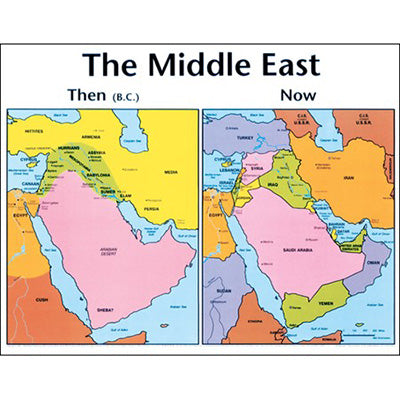 Middle East: Then and Now  20X26 - Re-vived