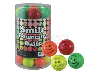 Smile God Loves You Bounce Balls Pk48 - Re-vived
