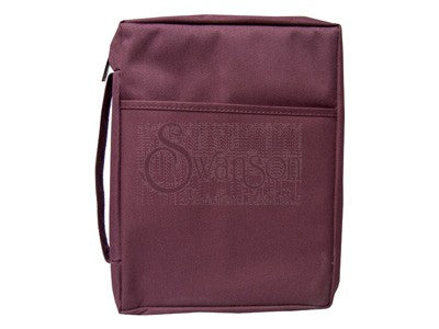 Bible Cover Plain Burgundy Sm - Re-vived