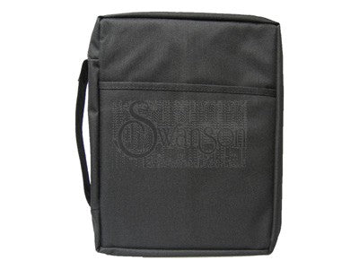 Bible Cover Plain Black Sm - Re-vived
