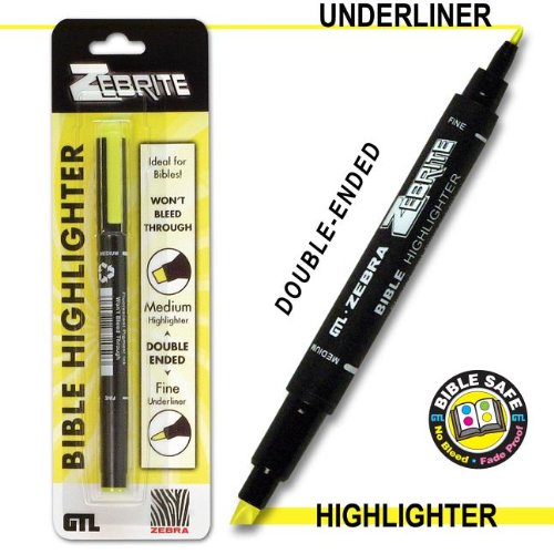 Double Ended Highlighter - Yellow - Re-vived