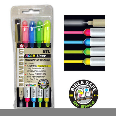 ACCU-Liner Bible Marking Kit (4 colour) - Re-vived