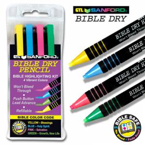 Bible Dry Pencil Highlighting Kit (4 colour) - Re-vived