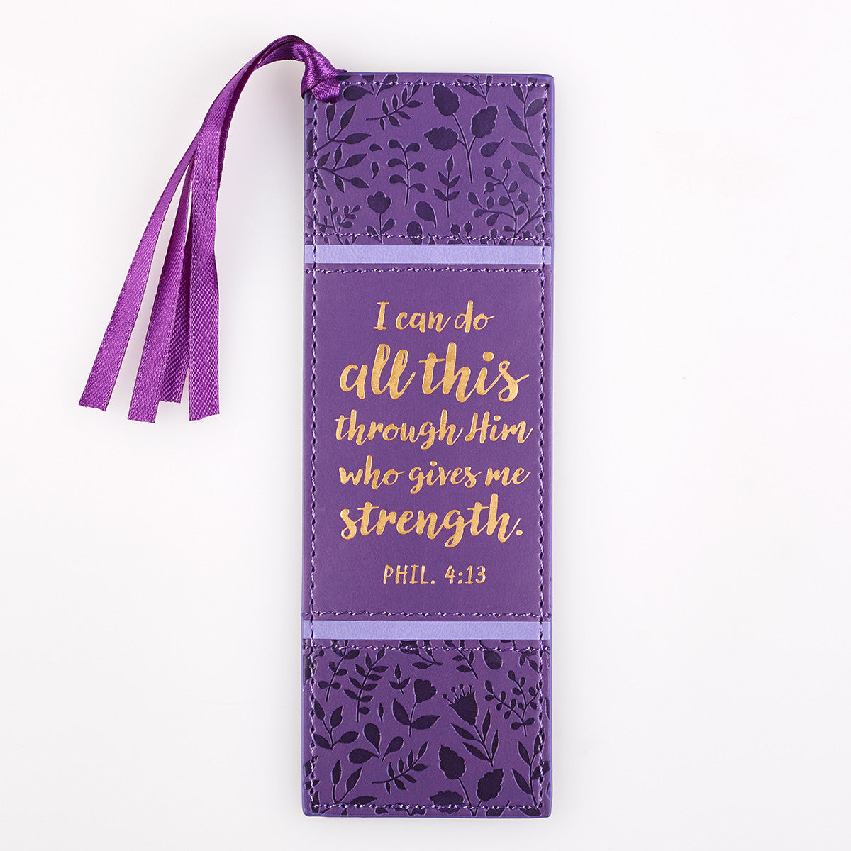 Philippians 4:13 LuxLeather Bookmark - Re-vived