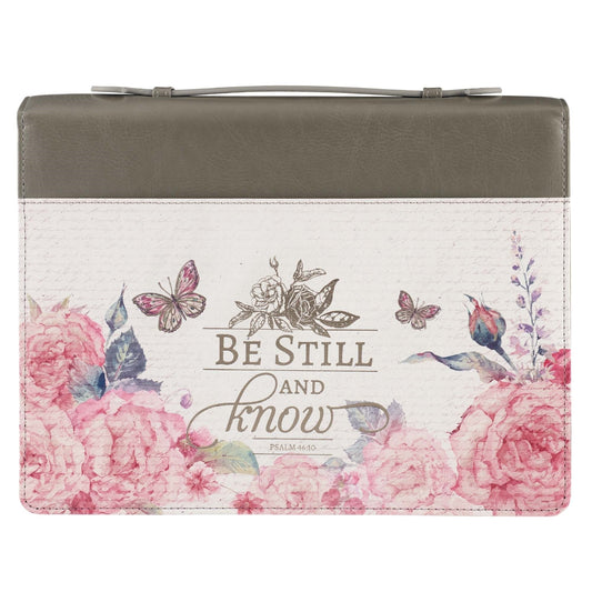 Be Still and Know Fashion Bible Cover, Extra Large - Re-vived