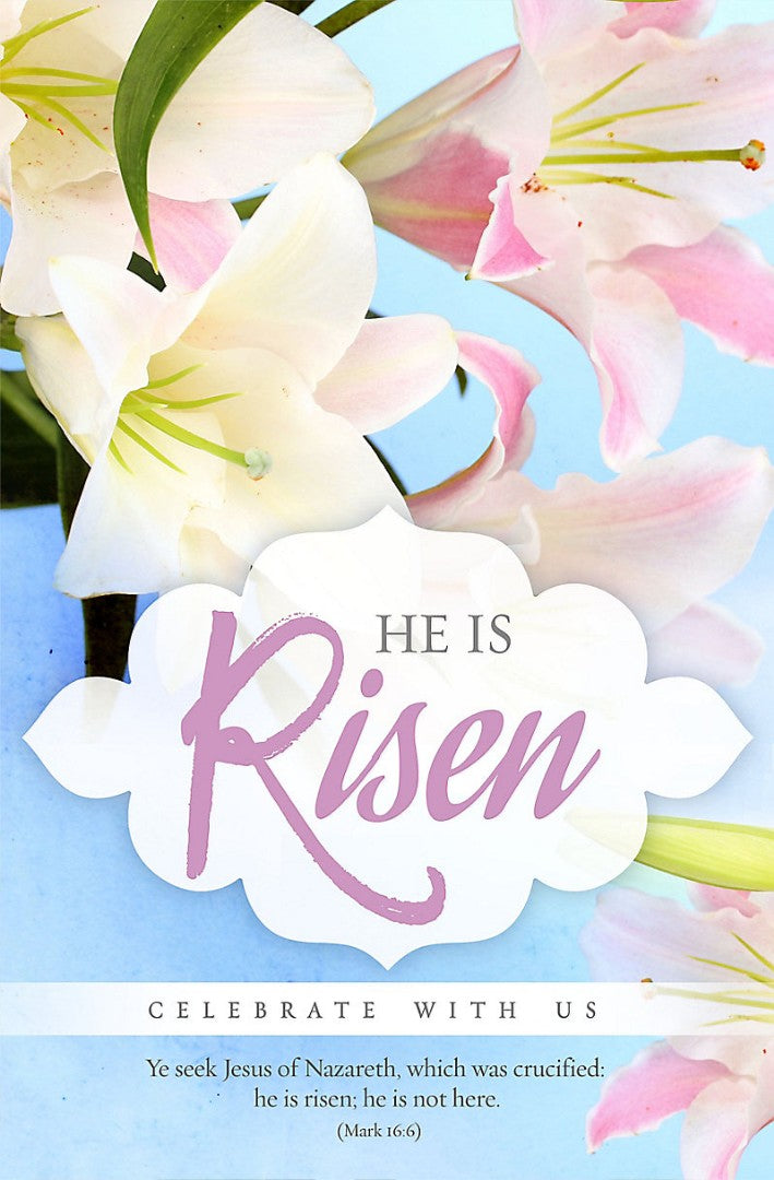 He Is Risen Bulletin (Pack of 100) - Re-vived
