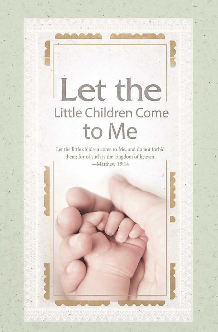 Let The Little Children Come To Me Bulletin (Pack of 100) - Re-vived