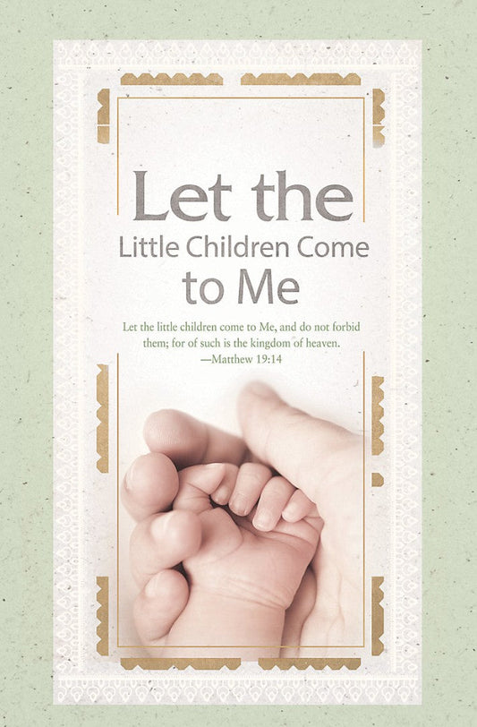 Let The Little Children Come To Me Bulletin (Pack of 100) - Re-vived