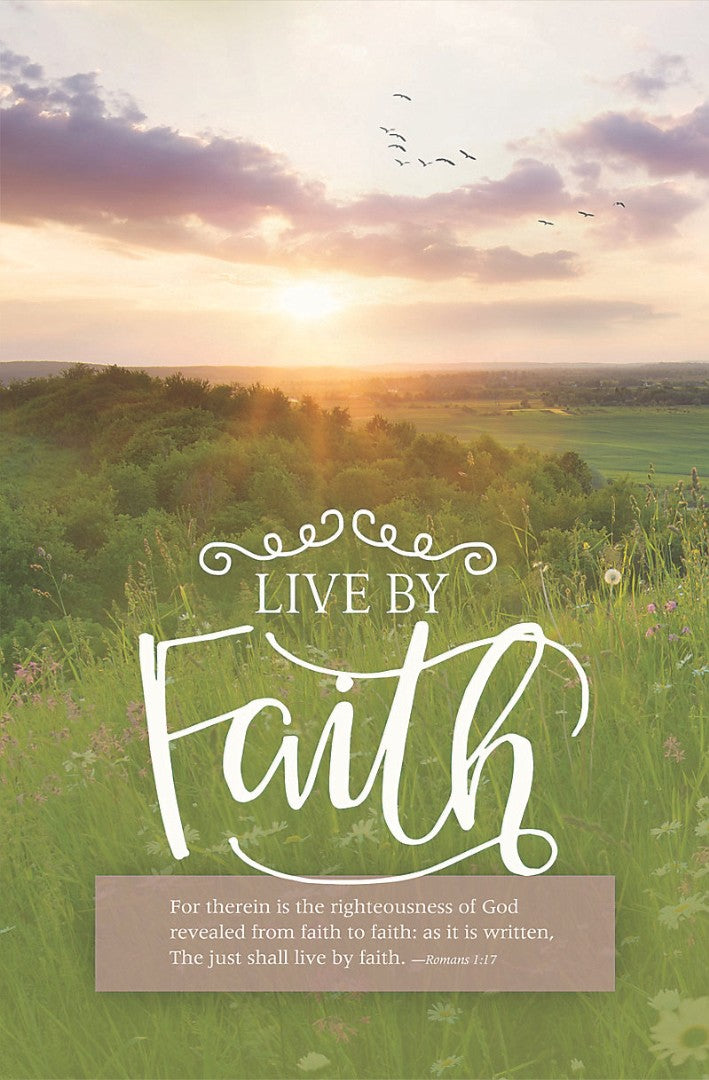 Live By Faith Bulletin (Pack of 100) - Re-vived