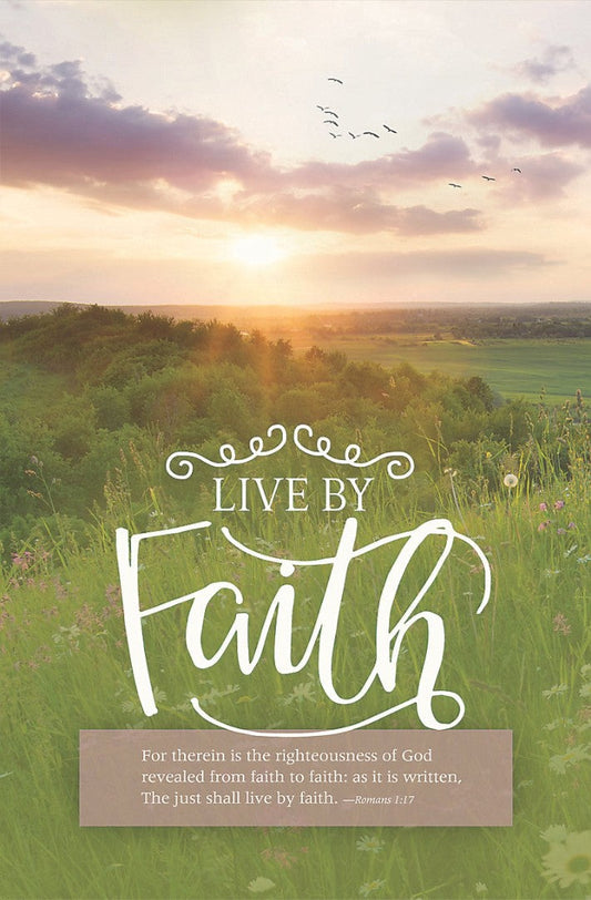 Live By Faith Bulletin (Pack of 100) - Re-vived