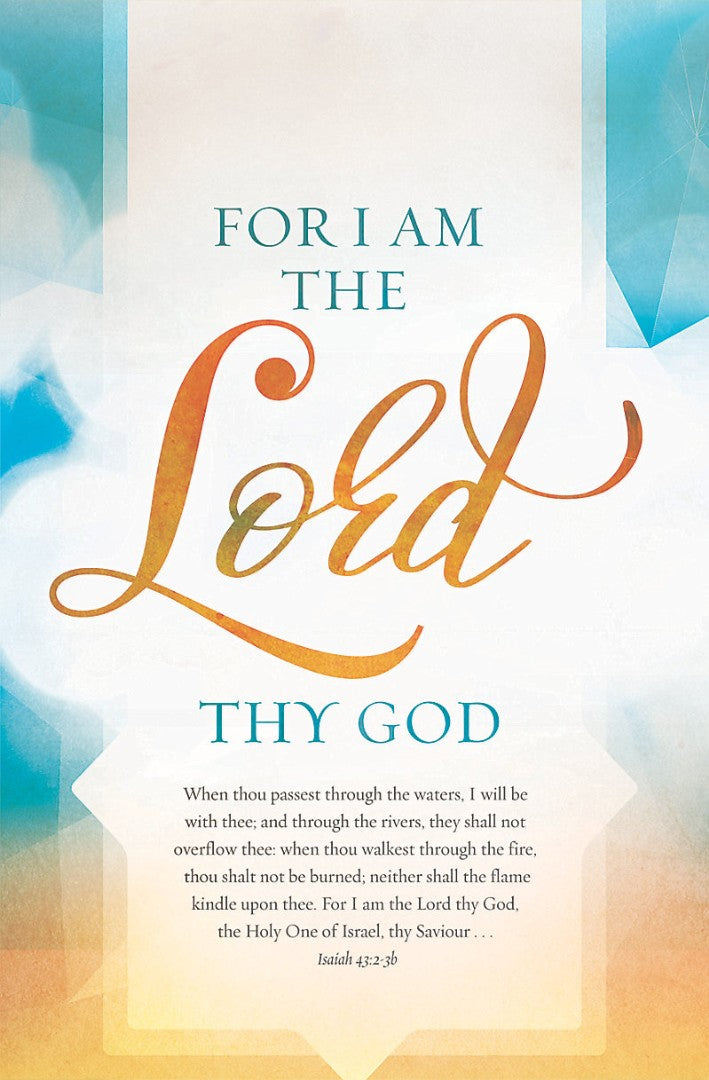 For I Am The Lord Thy God Bulletin (Pack of 100) - Re-vived