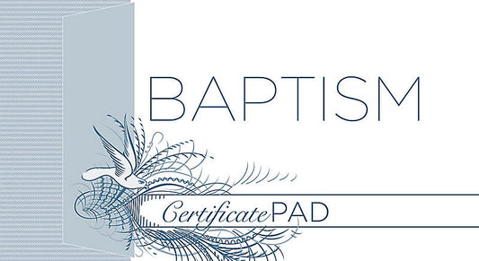 Baptism Certificate Pad (Pack of 6) - Re-vived