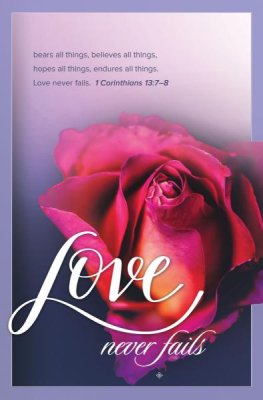 Love Never Fails Bulletin (Pack of 100) - Re-vived