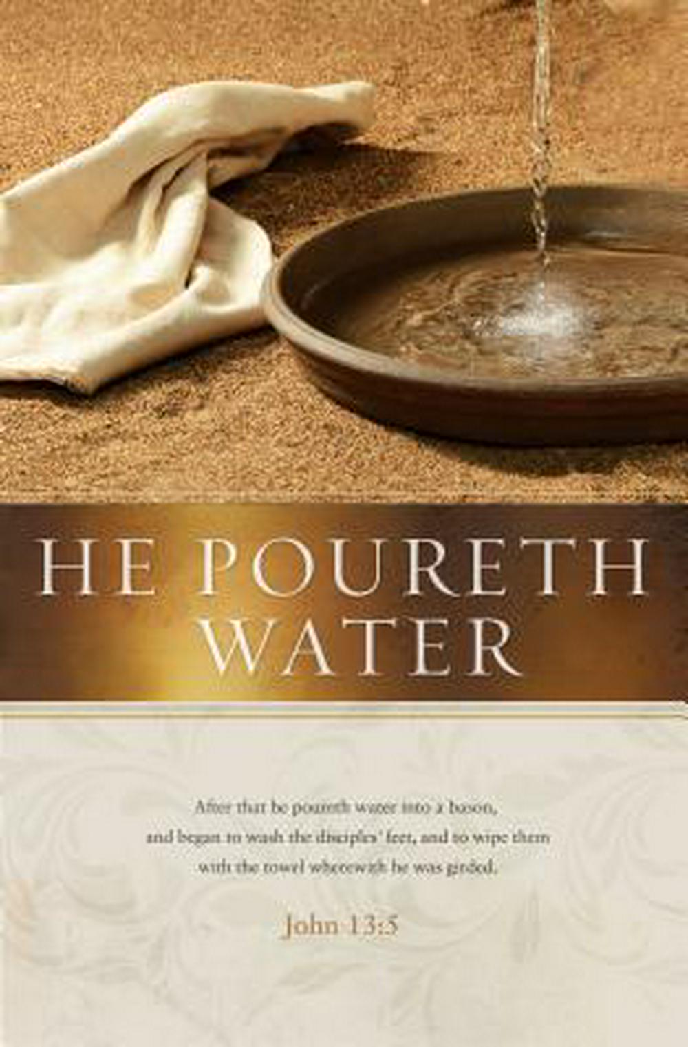 He Poureth Water Bulletin (Pack of 100) - Re-vived