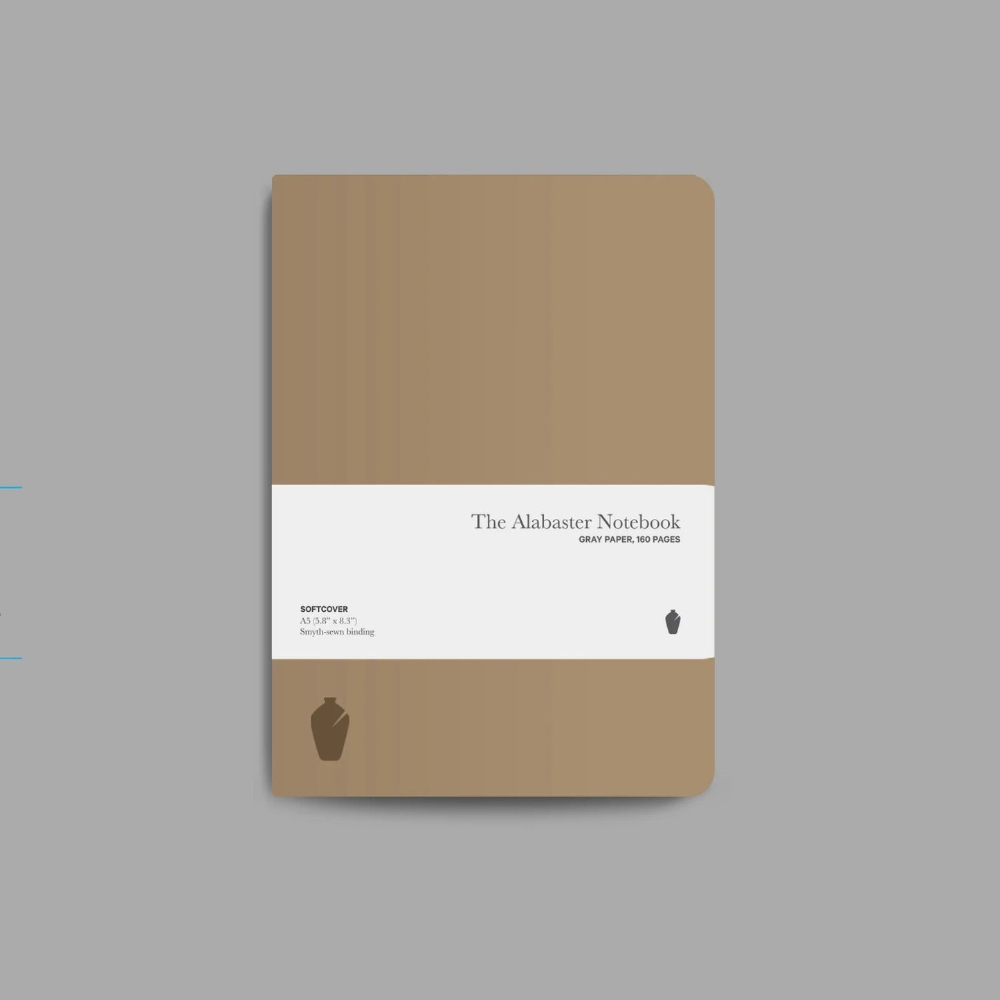 Alabaster Notebook, Tan, Softcover, Dot - Re-vived