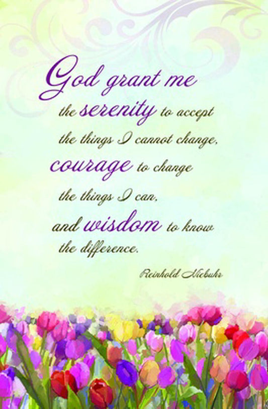 Serenity Prayer Inspirational Bulletin (pack of 100) - Re-vived