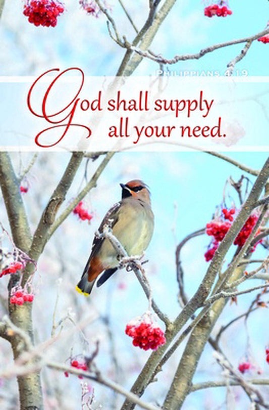 God Shall Supply Your Need Inspirational Bulletin (100 pack) - Re-vived