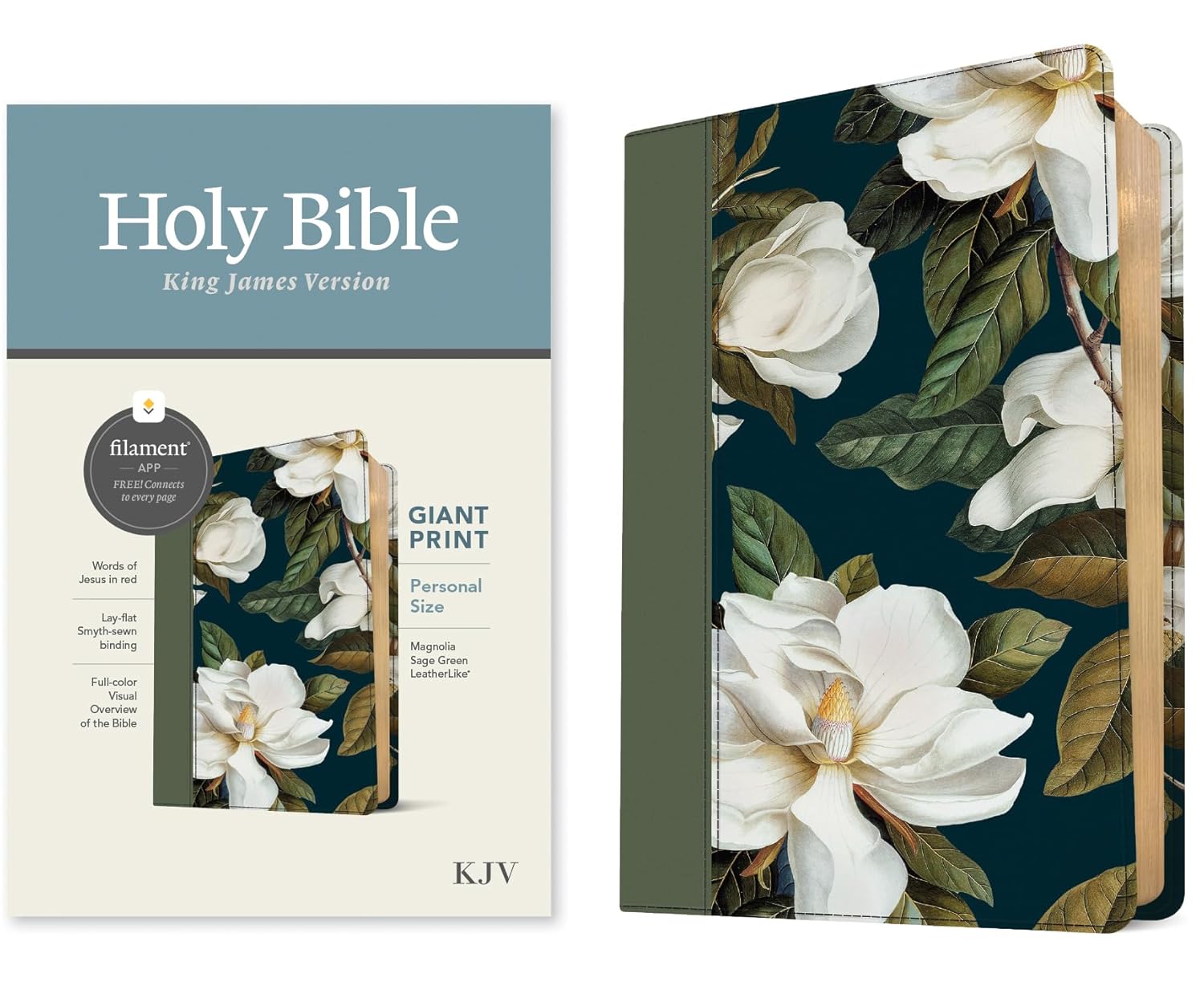 KJV Personal Size Giant Print Bible, Filament-Enabled - Re-vived