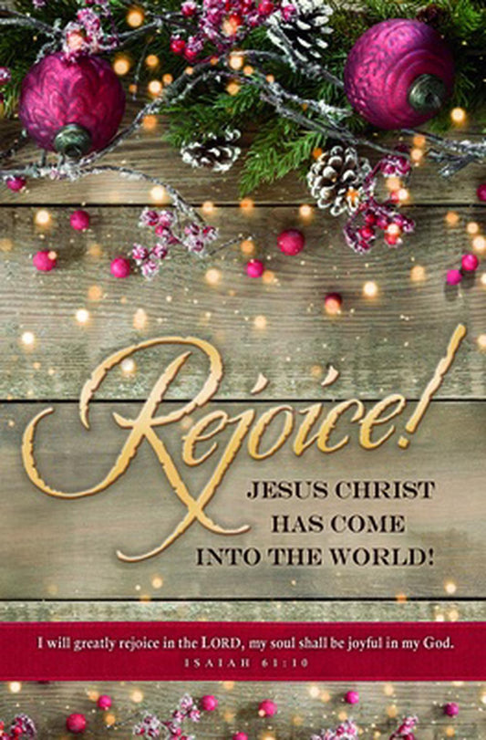 Rejoice! Isaiah 61:10 Bullein (pack of 100) - Re-vived