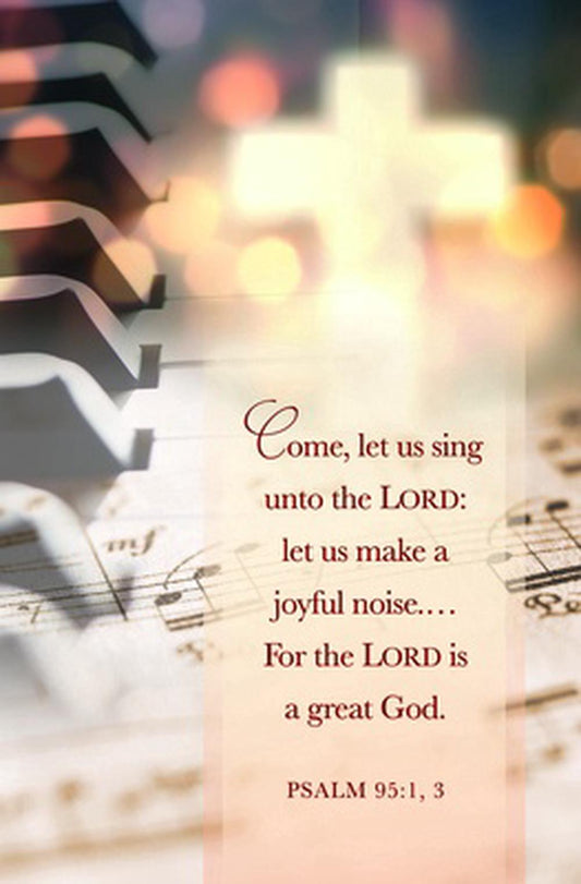 Let Us Sing Unto the Lord Bulletin (pack of 100) - Re-vived