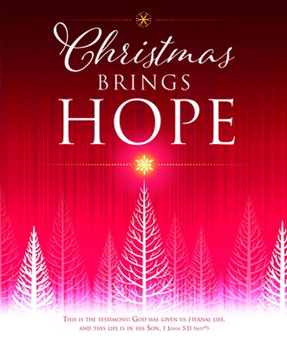 Christmas Brings Hope Large Bulletin (100 pack) - Re-vived