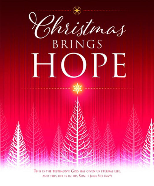 Christmas Brings Hope Large Bulletin (100 pack) - Re-vived