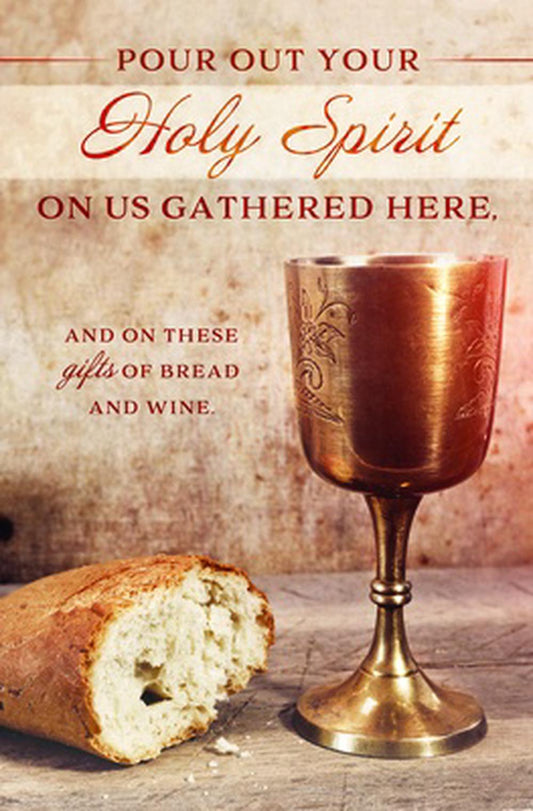 Pour Out Your Holy Spirit Communion Bulletin (pack of 100) - Re-vived