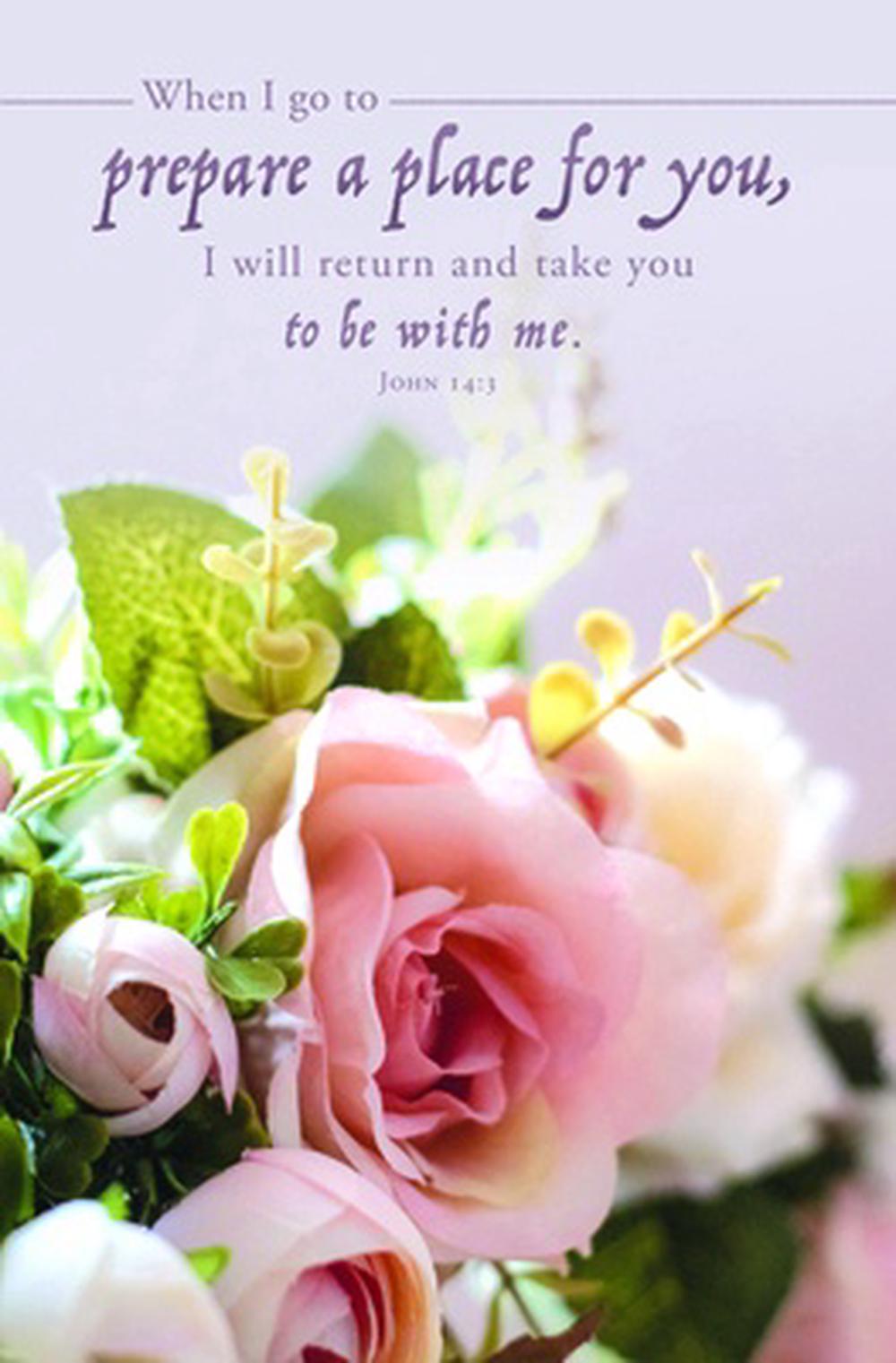I Go to Prepare a Place Funeral Bulletin (pack of 100) - Re-vived