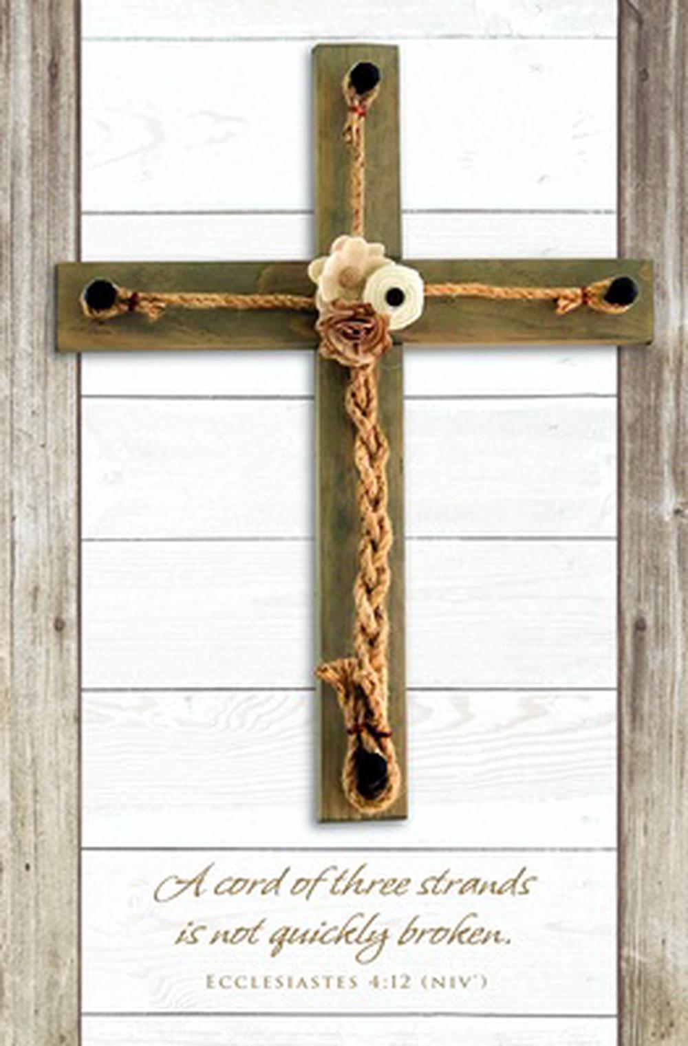 One Cord with Three Strands Wedding Bulletin (pack of 100) - Re-vived