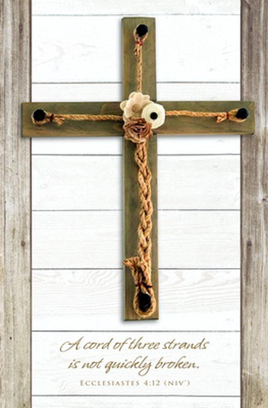 One Cord with Three Strands Wedding Bulletin (pack of 100) - Re-vived