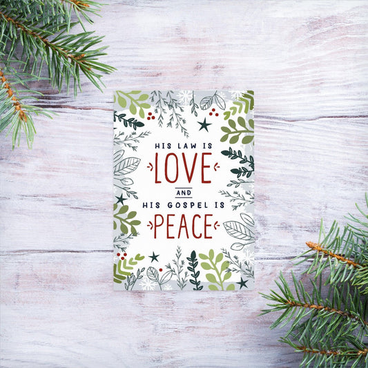 His law is love mini card - Re-vived