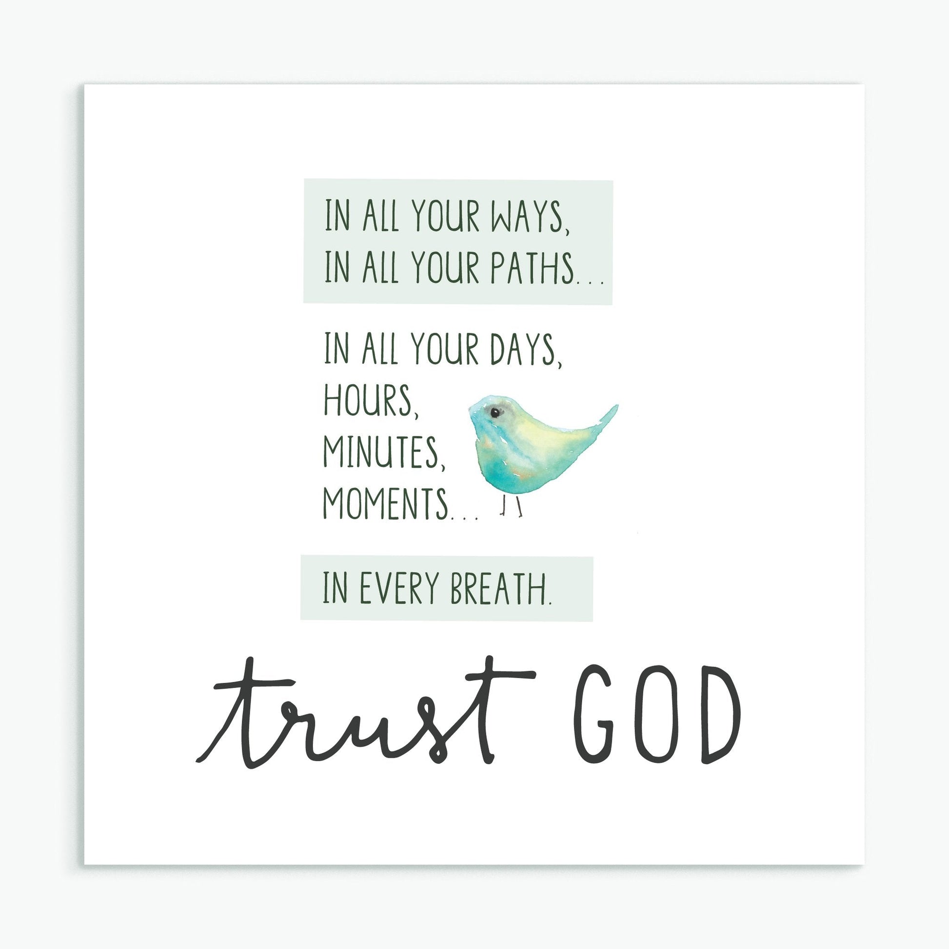 Trust God - Greeting Card - Re-vived