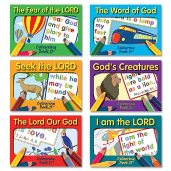 Colouring Books: Mixed Set Of 6 - Re-vived