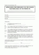 Application For Enrolment (pack of 30) - Re-vived