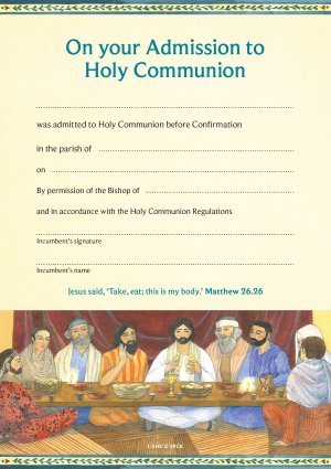Cert Admission Holy Comm CAHC - Re-vived