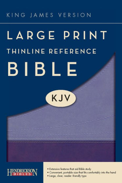 KJV Large Print Thinline Reference Bible, Violet/Lilac - Re-vived