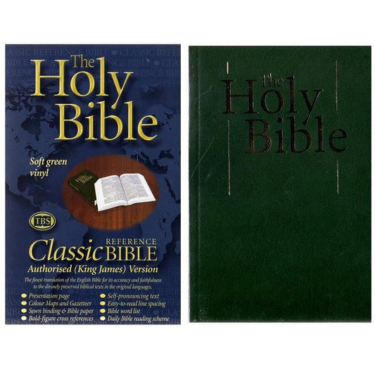 KJV Classic Reference Bible, Dark Green - Re-vived