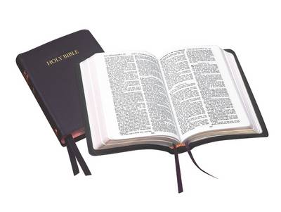 KJV Royal Ruby Calfskin Leather, Black - Re-vived
