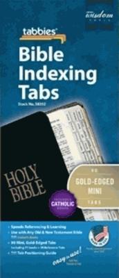 Bible Index Tabs Mini Gold - Catholic - Re-vived