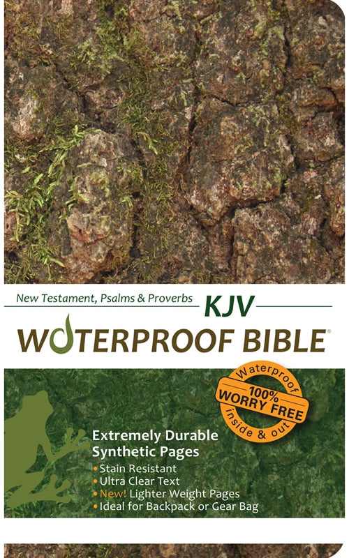 KJV Waterproof Bible New Testament, Psalms & Proverbs Camo - Re-vived