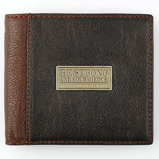 Be Strong Brown Leather Wallet - Re-vived