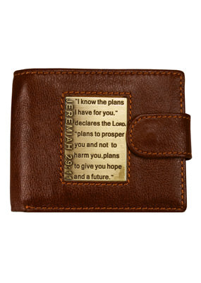 I Know the Plans Leather Wallet - Re-vived