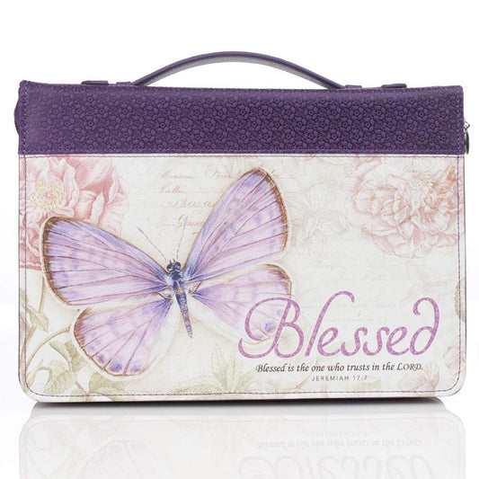 Blessed Butterfly Fashion Bible Cover, Medium - Re-vived